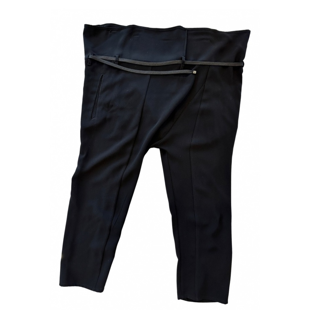Rag & Bone Black Trousers w/ Braided Belt
